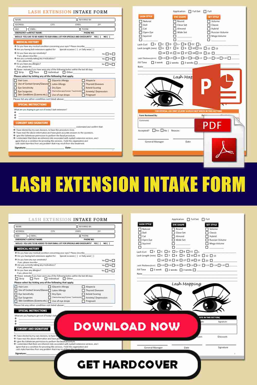 Printable Eyelash Extension Consent Form Template 